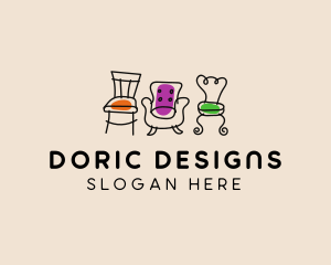 Furniture Chair Seats logo design