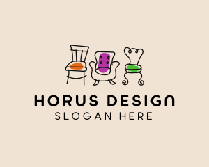 Furniture Chair Seats logo design