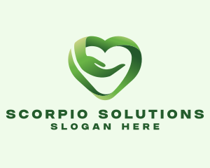 Care Heart Support logo design