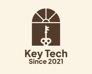 Arch Door Key logo design