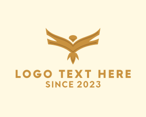 Air Courier - Elegant Flying Bird logo design