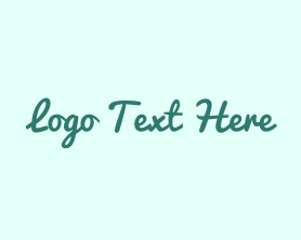 Text - Fresh Green Text Font logo design