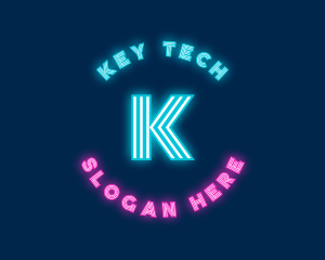 Cyber Neon Company logo design