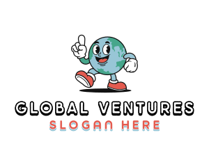 World - Planet Globe World logo design