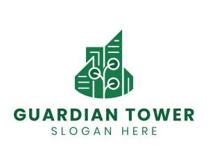 Tower Building City logo design