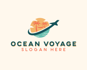 Holiday Beach Travel logo design