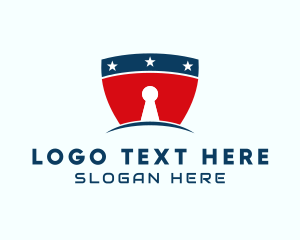 Patriotic - Star Key Security logo design