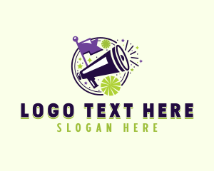 Cheer - Megaphone Cheerleading Competition logo design