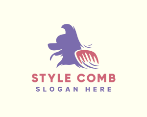 Comb - Pet Dog Grooming Comb logo design