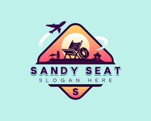 Beach Chair - Tropical Beach Chair logo design