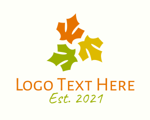 Environment - Multicolor Autumn Leaves logo design