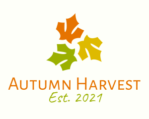 Autumn - Multicolor Autumn Leaves logo design