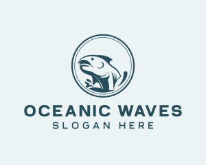 Marine - Marine Fish Splash logo design