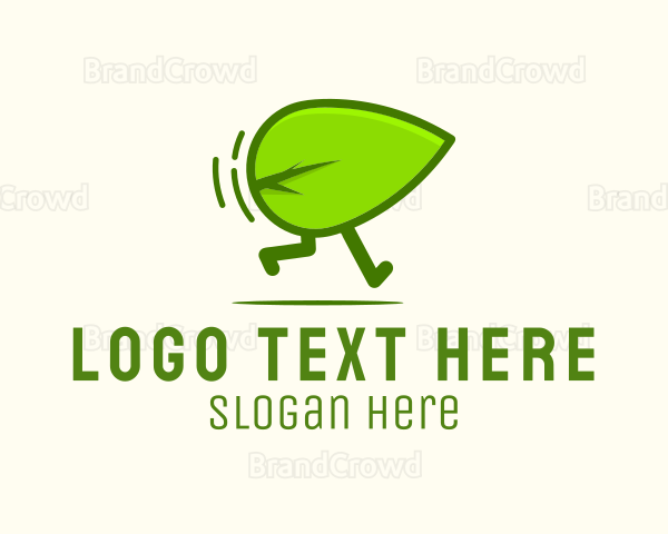 Green Leaf Running Logo