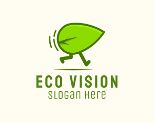 Green Leaf Running logo design