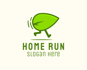 Green Leaf Running logo design