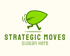 Green Leaf Running logo design