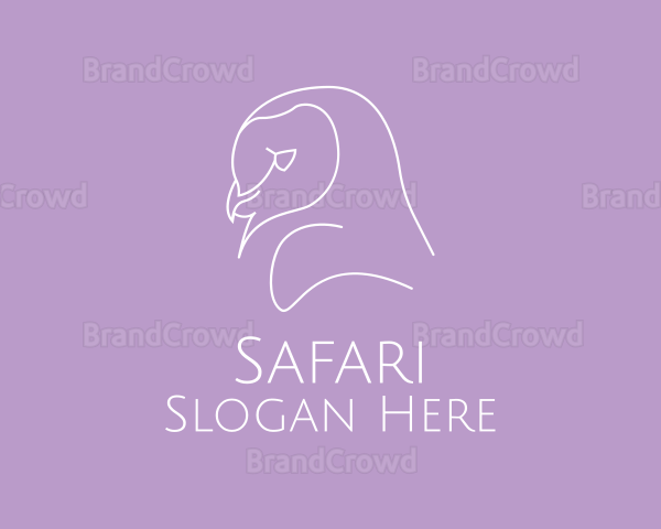 Minimalist Barn Owl Logo