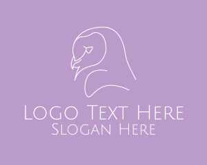 Nocturnal - Minimalist Barn Owl logo design