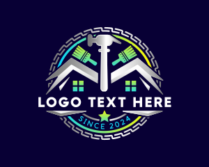 Laborer - Builder Renovation Tools logo design