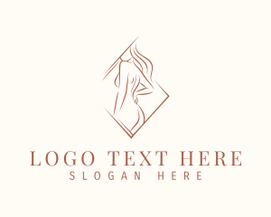 Modeling - Sexy Naked Woman logo design