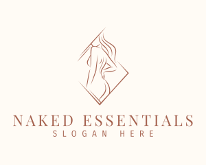 Sexy Naked Woman logo design