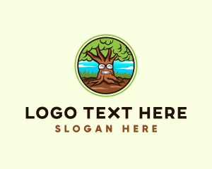 Plant - Eco Glasses Tree logo design