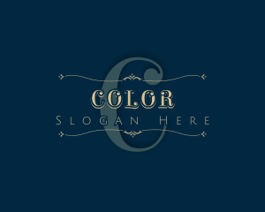 Luxurious Fashion Ornate Decoration Logo