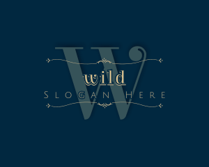 Luxurious Fashion Ornate Decoration Logo