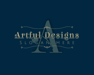 Luxurious Fashion Ornate Decoration logo design