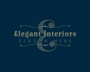 Luxurious Fashion Ornate Decoration logo design