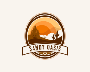 Dune Cactus Desert logo design