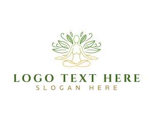 Exercise - Meditation Yoga Nature logo design