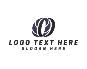 Car Dealer - Motor Tire Letter O logo design