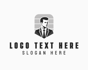 Suit - Administrative Consultant Man logo design