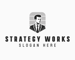 Administrative Consultant Man logo design