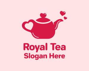 Heart Tea Kettle  logo design