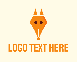 Woodland Animal - Fox Pen Publisher logo design