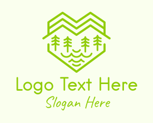 Heart Forest Mountain  Logo