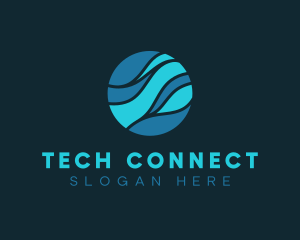 Professional Digital Wave Logo