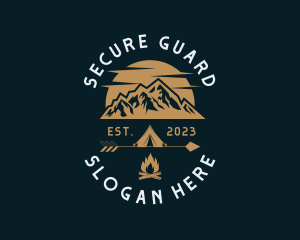 Mountaineer Camping Adventure Logo