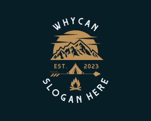 Mountaineer Camping Adventure Logo