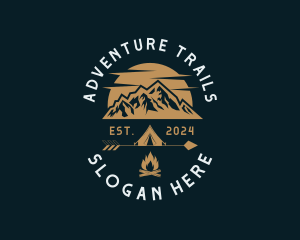 Mountaineer Camping Adventure logo design