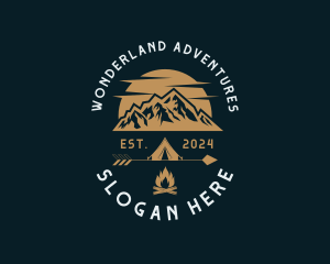 Mountaineer Camping Adventure logo design