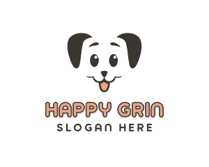 Smile - Smiling Dog Face logo design