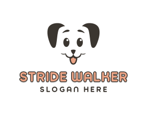 Smiling Dog Face logo design