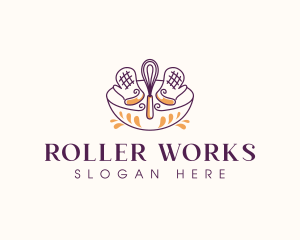 Roller - Culinary Whisk Pastry logo design
