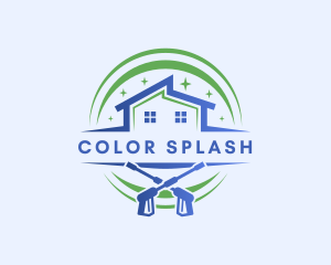 Clean House Pressure Washer logo design