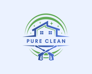 Clean House Pressure Washer logo design