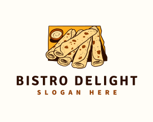 North Dakota Lefse Food  logo design